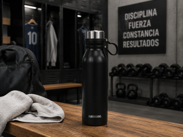 BOTELLA DEPORTIVA TERMICA 750CC - (ACERO DOBLE CAPA)