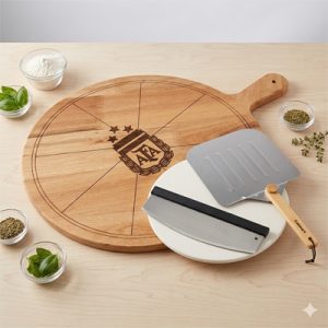 Kit Tabla Pizzera Afa + Accesorios Set De Pizza