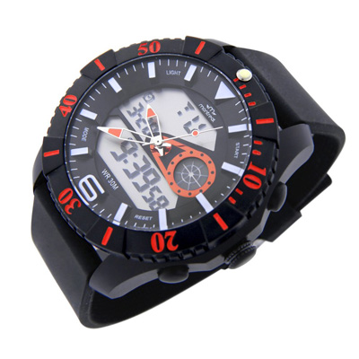 Reloj Montreal Sport Ana-Digi Negro/Rojo- 3Atm - Image 2